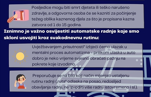 Policija: Ne ostavljajte djecu samu u vozilu!