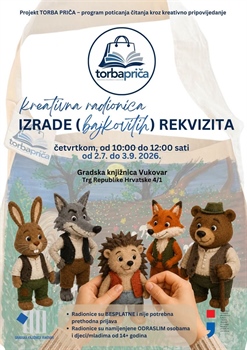 Nastavlja se projekt  „Torba priča”  Gradske knjižnice Vukovar