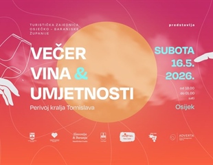 Večer vina i umjetnosti ponovno u Osijeku: Dva dana vina, gastronomije,...