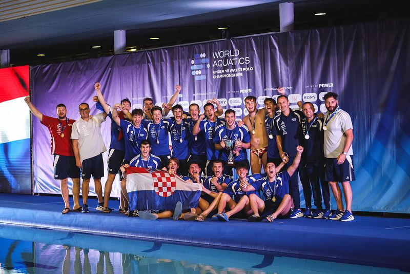 Hrvatska juniorska vaterpolska reprezentacija, igrači do 18 godina, novi su svjetski prvaci