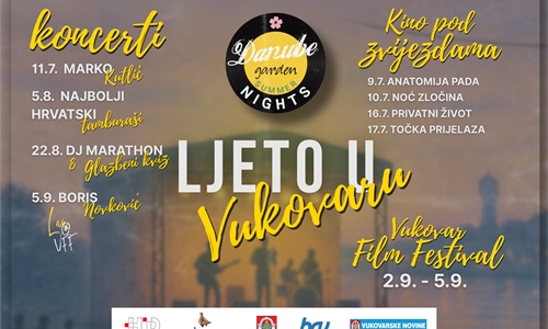 Ljeto u Vukovaru donosi filmove pod zvijezdama, koncerte i večeri uz Dunav