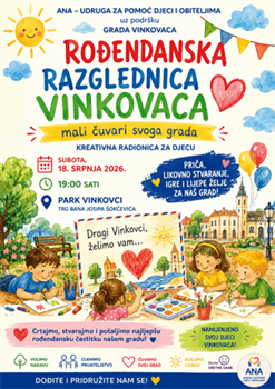 Najmlađi Vinkovčani crtaju ljubav prema svom gradu: U parku će nastati rođendanska razglednica Vinkovaca