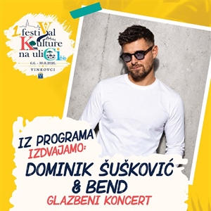 Dominik Šušković & bend ove nedjelje na Trgu Vinkovačkih jeseni
