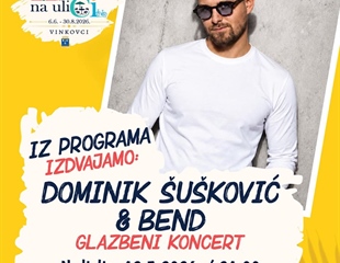 Dominik Šušković & bend ove nedjelje na Trgu Vinkovačkih jeseni