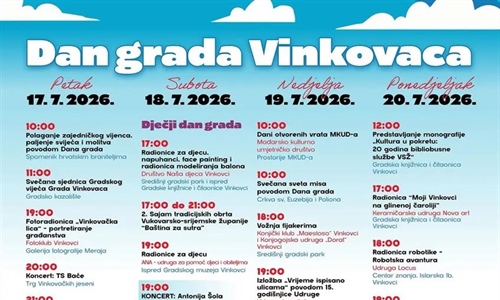 Četiri dana glazbe, tradicije i zabave: Vinkovci slave svoj dan uz...