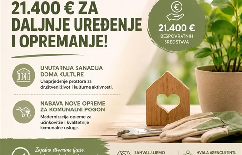 Općini Lovas odobreno 21.400 eura bespovratnih sredstava za poticanje...