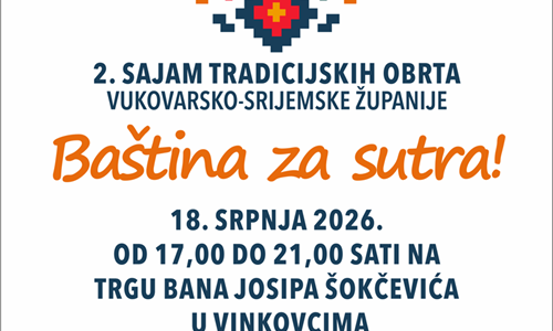 Sajam tradicijskih obrta ponovno u središtu Vinkovaca: "Baština za...