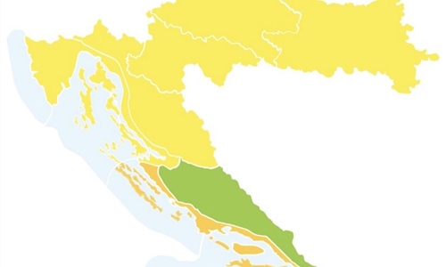 DHMZ ponovno upozorava: Žuti meteoalarm za Slavoniju, grmljavinska...