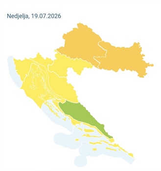 Moguće snažno nevrijeme u Slavoniji: Izdano narančasto upozorenje za Vukovarsko-srijemsku županiju