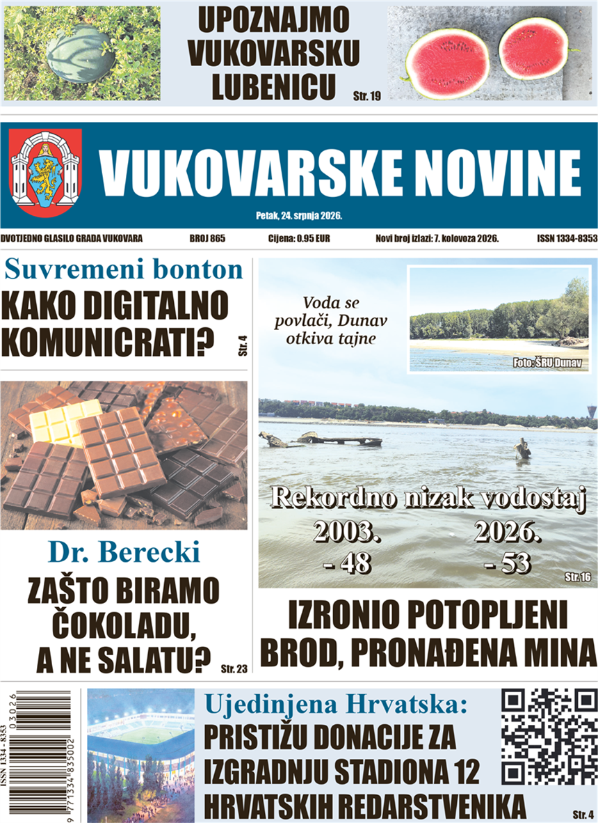 Na kioscima je novi broj Vukovarskih novina