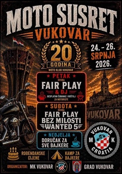 Vukovar ovog vikenda u znaku motora, rocka i druženja: Moto susret slavi 20 godina