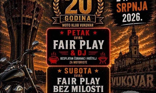Vukovar ovog vikenda u znaku motora, rocka i druženja: Moto susret...