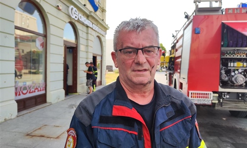 Požar u podrumu osiguravajuće kuće u središtu Vukovara