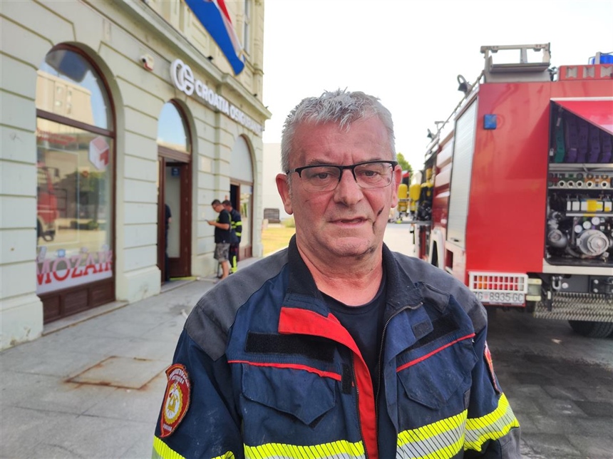 Požar u podrumu osiguravajuće kuće u središtu Vukovara