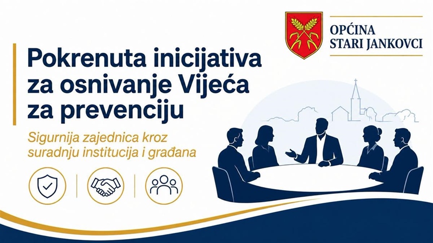 Pokrenuta inicijativa za osnivanje Vijeća za prevenciju u Općini Stari Jankovci