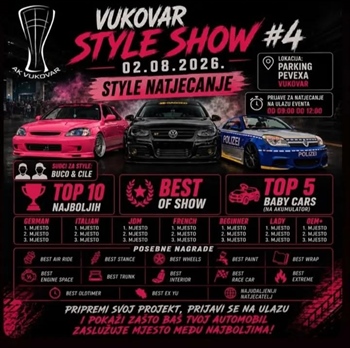 Ljubitelji automobila stižu u Vukovar: U nedjelju četvrti Vukovar Style Show