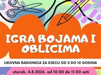 Igra bojama i oblicima: Kreativna radionica za djecu stiže u Gradsku...