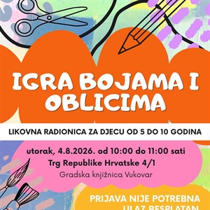 Igra bojama i oblicima: Kreativna radionica za djecu stiže u Gradsku...