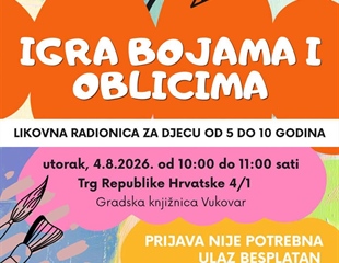 Igra bojama i oblicima: Kreativna radionica za djecu stiže u Gradsku...