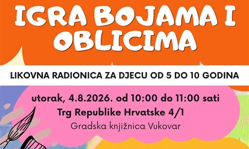 Igra bojama i oblicima: Kreativna radionica za djecu stiže u Gradsku...