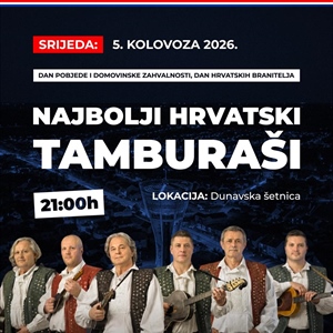 Vukovar uz pjesmu obilježava Dan pobjede: Najbolji hrvatski tamburaši...