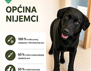 Općina Nijemci nastavlja sufinancirati kastraciju, sterilizaciju i...