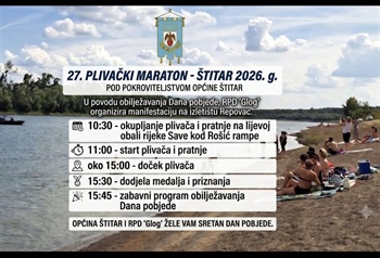 Štitar Dan pobjede obilježava 27. tradicionalnim plivačkim maratonom na Savi