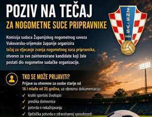 Otvoren je tečaj za nove nogometne suce: Prilika za mlade od 16 do 35...