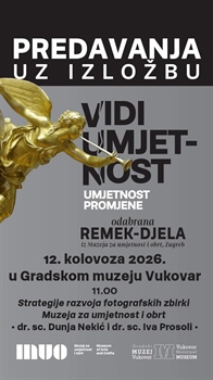 Gradski muzej Vukovar pozvao na drugo predavanje u sklopu izložbe „Vidi umjetnost - umjetnost promjene“