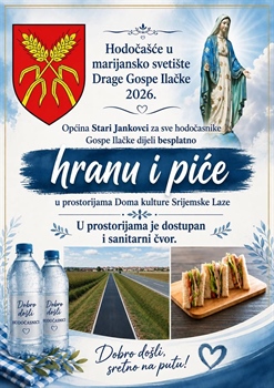 Općina Stari Jankovci osigurala besplatnu okrjepu za hodočasnike prema Ilači