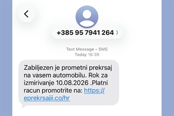 Upozorenje građanima na lažnu internetsku stranicu koja oponaša sustav e-Prekršaji