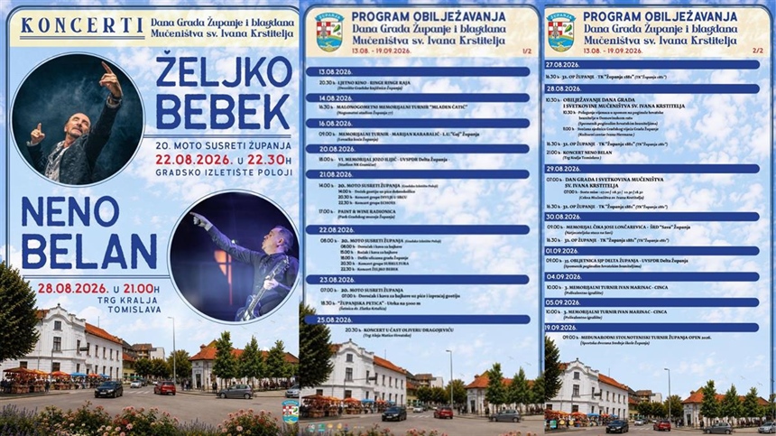 Županja slavi Dan Grada uz bogat program događanja