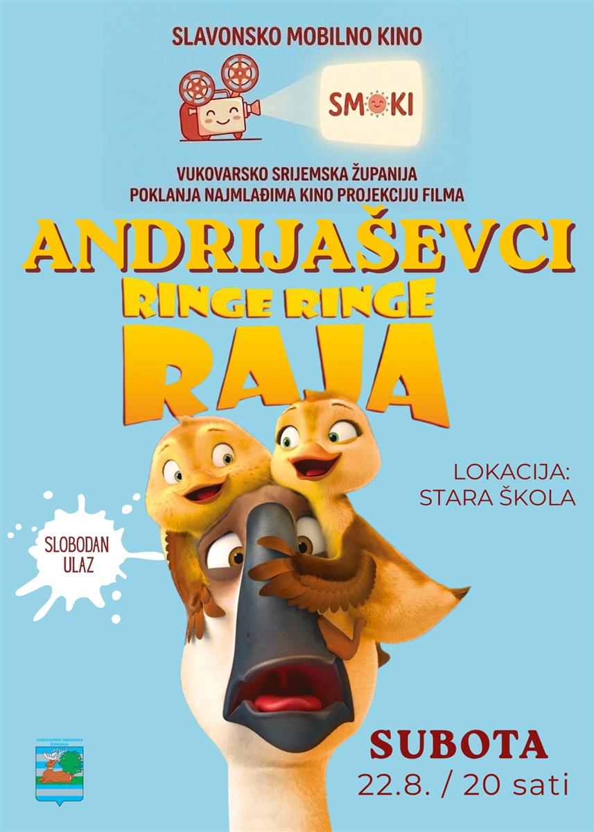 Djecu u Andrijaševcima očekuje besplatna projekcija filma „Ringe ringe raja“