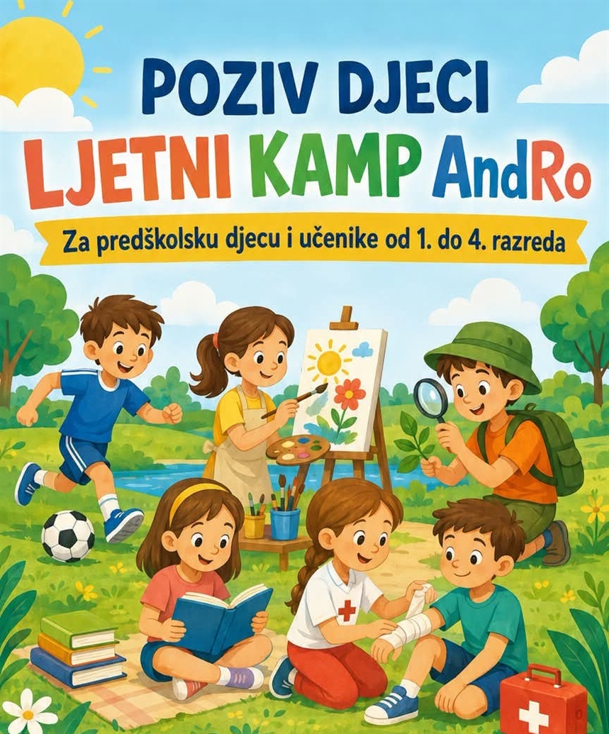 Besplatni ljetni kamp „AndRo“ za djecu u Andrijaševcima