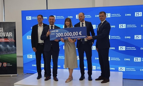 PPD donirao 200.000 eura za izgradnju stadiona „12 hrvatskih redarstvenika“