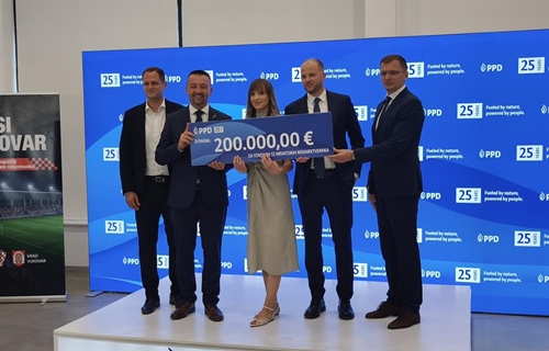 PPD donirao 200.000 eura za izgradnju stadiona „12 hrvatskih redarstvenika“