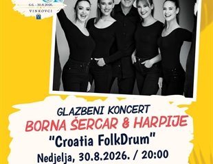 Vinkovci: Koncert Borna Šercar & Harpije – „Croatian Folkdrum“