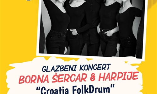 Vinkovci: Koncert Borna Šercar & Harpije – „Croatian Folkdrum“
