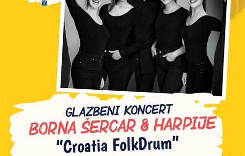 Vinkovci: Koncert Borna Šercar & Harpije – „Croatian Folkdrum“