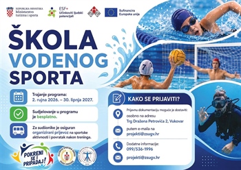 Otvorene prijave za Školu vodenog sporta u Vukovaru