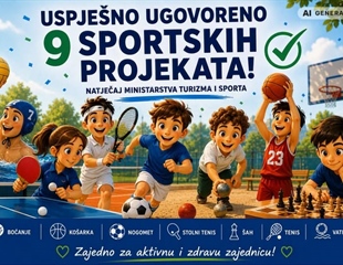 Za devet sportskih udruga više od 155 tisuća eura