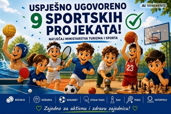 Za devet sportskih udruga više od 155 tisuća eura