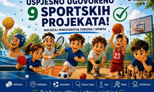 Za devet sportskih udruga više od 155 tisuća eura