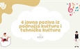 VURA objavila četiri javna poziva za kulturu, tradiciju i tehničku kulturu