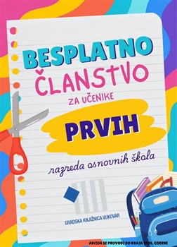 Gradska knjižnica Vukovar prvašićima daruje besplatnu članarinu