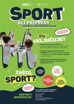U tijeku je program pod nazivom “Sport bez prepreka”