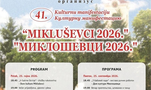 Mikluševci ovog vikenda postaju mjesto susreta rusinske kulture, pjesme...