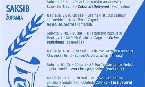 Kazališna jesen u Bošnjacima donosi osam predstava