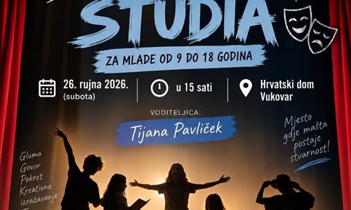 Dramski studio Hrvatskog doma Vukovar: zadnji poziv za mlade glumce...