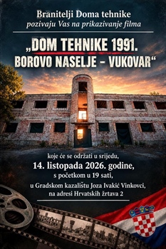 Dom tehnike 1991.: Film koji vraća u sjećanje branitelje Borova naselja